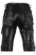 Men's Real Cowhide Leather Cargo Pant