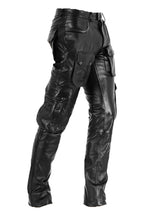 Men's Real Cowhide Leather Cargo Pant