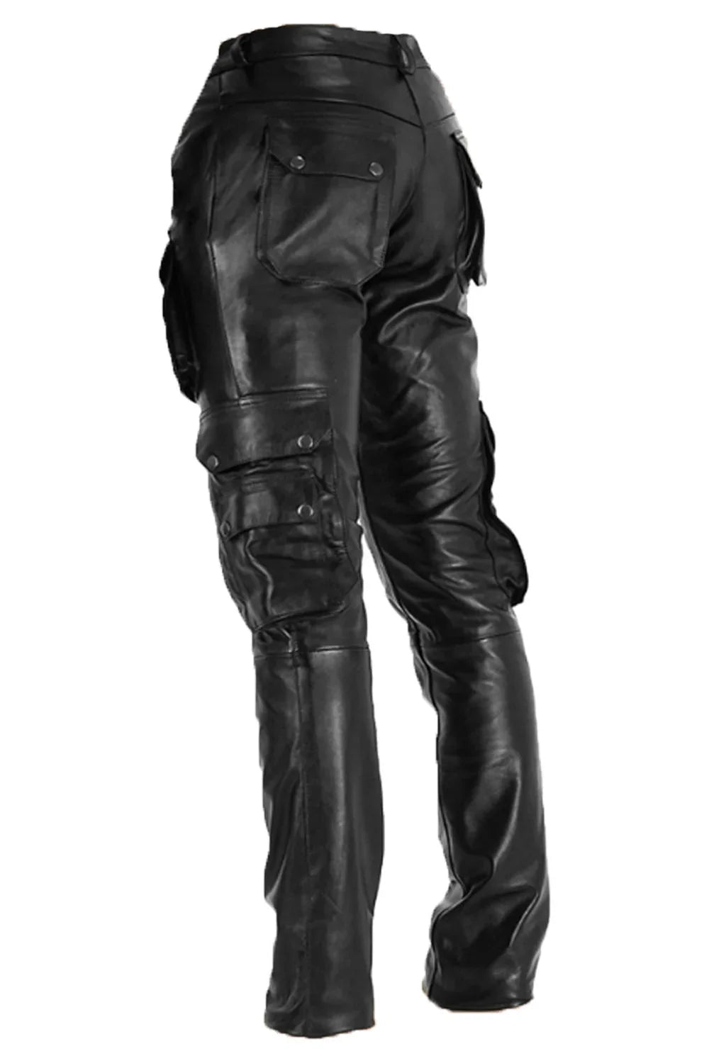 Men's Real Cowhide Leather Cargo Pant