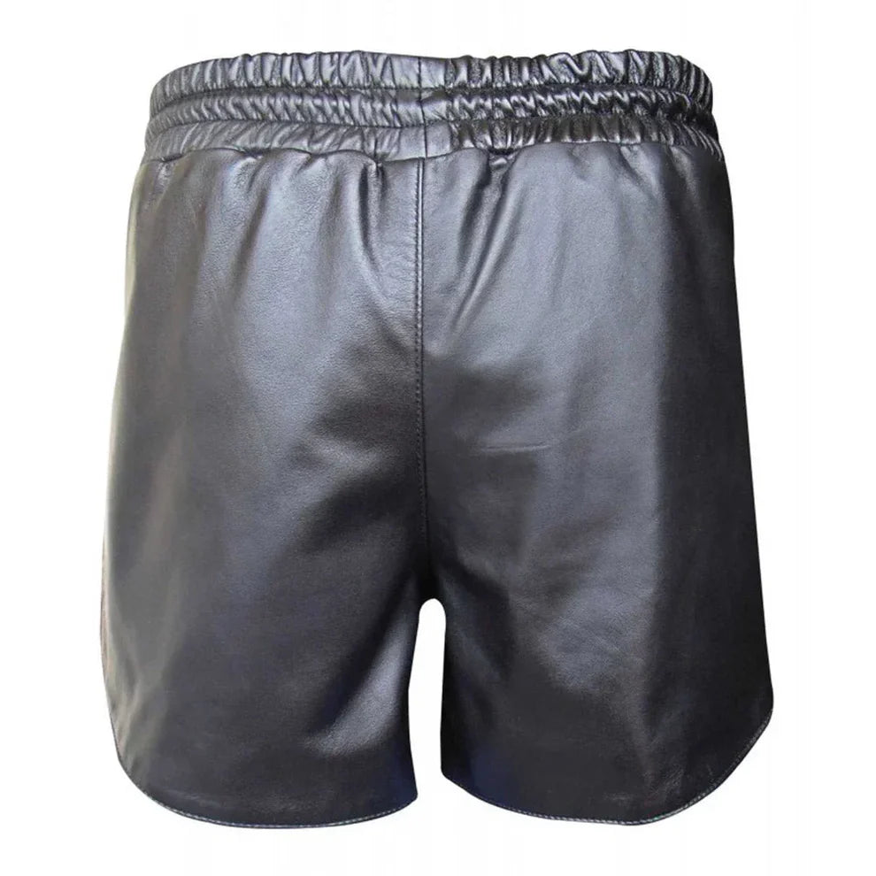 Men’s Soft Leather Shorts for Gym, Running & Athletes | Leatheric Men