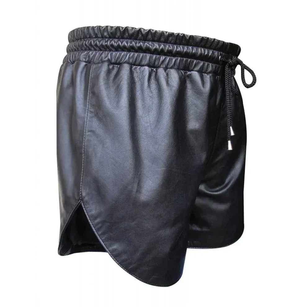 Men’s Soft Leather Shorts for Gym, Running & Athletes | Leatheric Men