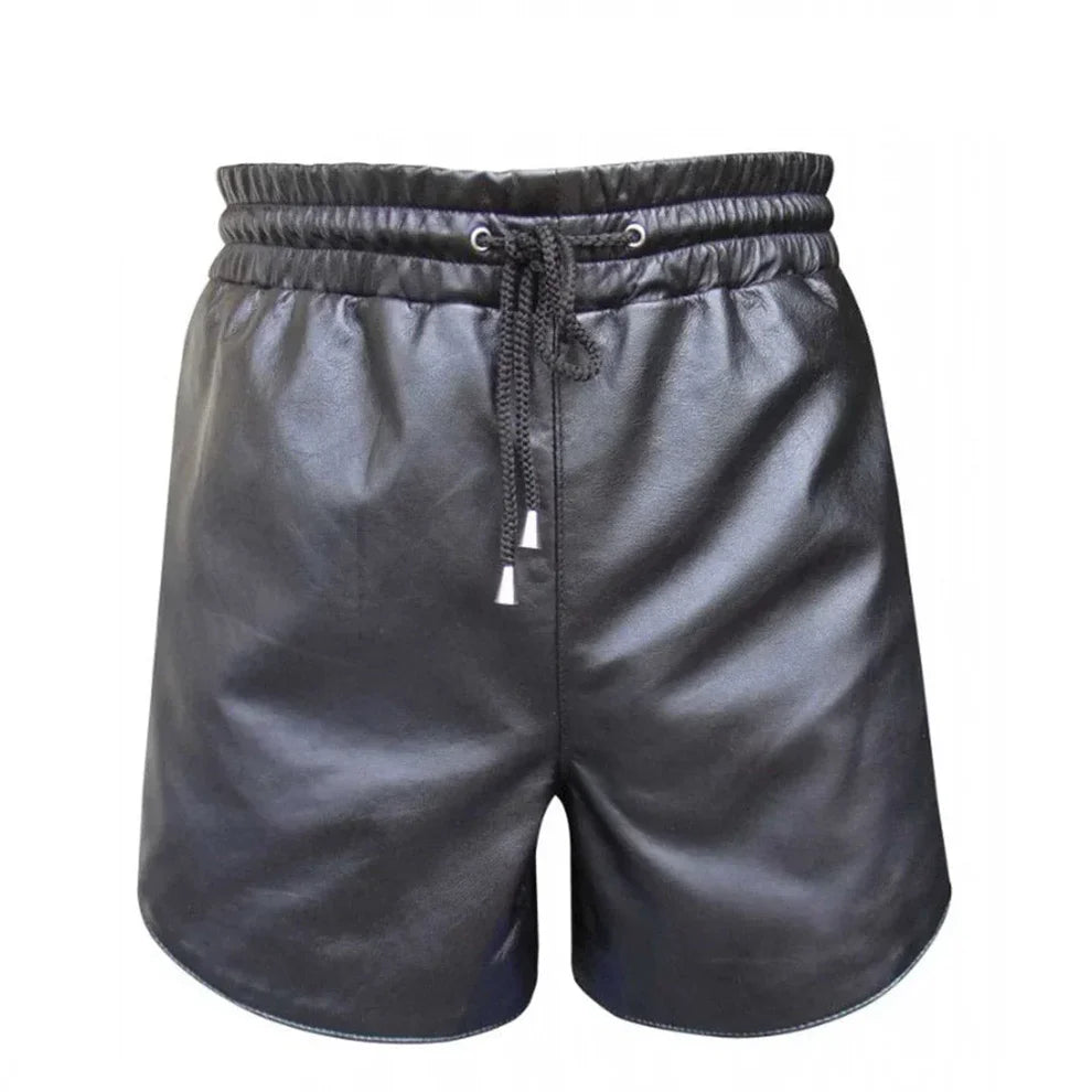 Men’s Soft Leather Shorts for Gym, Running & Athletes | Leatheric Men