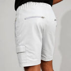 Premium White Leather Shorts for Men  Stylish Lambskin Shorts  Leathericmen