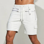 Premium White Leather Shorts for Men  Stylish Lambskin Shorts  Leathericmen
