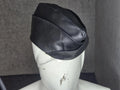 Retro Military Leather Garrison Cap