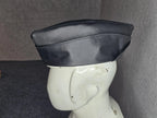 Retro Military Leather Garrison Cap