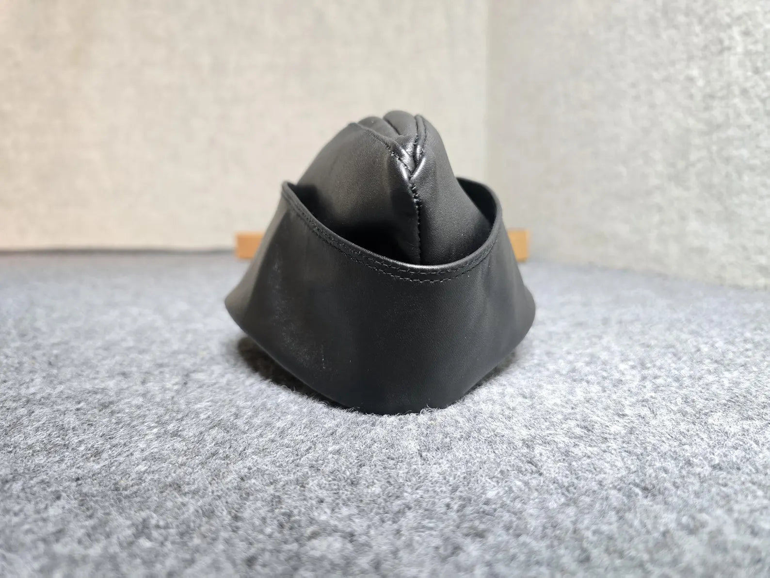 Retro Military Leather Garrison Cap