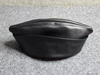 Retro Military Leather Garrison Cap