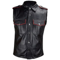 Sleeveless Leather Shirt for Men | Unique Design Genuine Leather