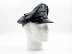 Soft Snakeskin Leather Biker Muir Cap