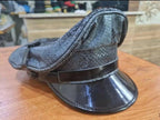 Soft Snakeskin Leather Biker Muir Cap