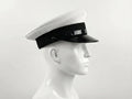 White Officer Kepi Cap – Military Style Peaked Uniform Hat